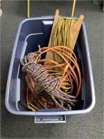 Tote w/ Rope and Extension Cords