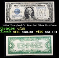 1928A "Funnyback" $1 Blue Seal Silver Certificate