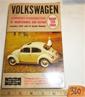 1970 Volkswagen Owner's Handbook Book Beetle