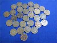 30 - Indian Head Cents (1882 - 1909) Very Nice