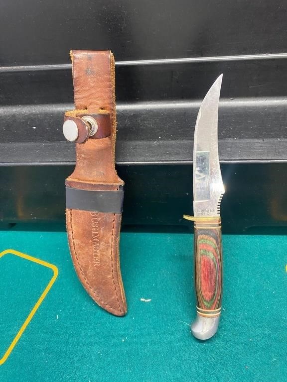 Vintage Bushmaster Hunting Knife and Sheath