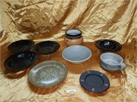 Assorted earthenware lot (9)