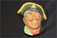 Chalkware Pirate Made in England Wall Plaque