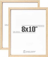 ENGLORY 8x10 Oak Wood Picture Frame Set Of 2
