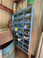 Wooden cubby hole organizer shelf  (approx 48" x