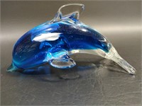Glass Dolphin Figurine