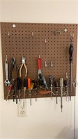 Tool contents of pegboard- NO SHIPPING