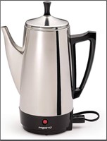 PRESTO 12-CUP STAINLESS STEEL COFFEE MAKER