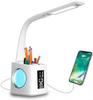 Study LED Desk Lamp with USB Charging Port