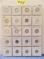 (19) All Silver Rosy Dimes - 1946, 49d, 50, 51s,