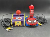 Spider Man and Namco Plug-Play Controller Used