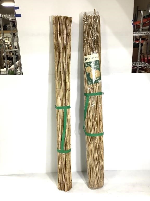 Pair of Bamboo Privacy Fence Rolls
