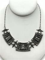 Vintage Style Bali Paneled Necklace