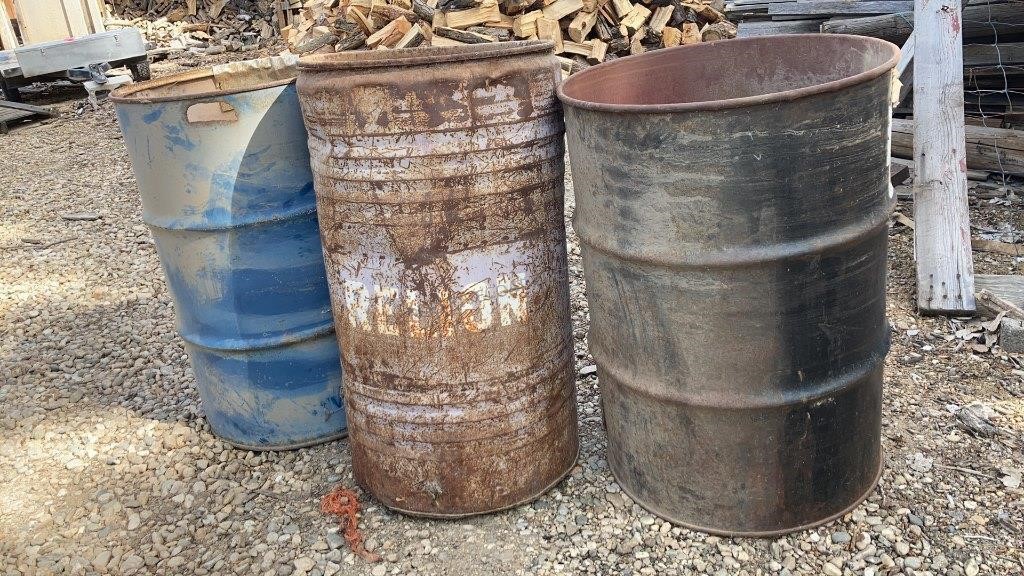 2– 55 Gal & 1– 50 Gal (approx.) Barrels