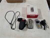 Lot of cell phones with misc cords