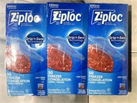 Ziploc Freeze Bags ( 3 Pack, Box Is Damaged