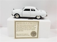 Diecast 1949 Ford Car White with COA