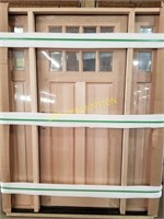 8 lite mahogany entry door Right hand