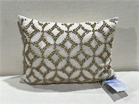 Bridgehampton Collection Beaded Lumbar Pillow