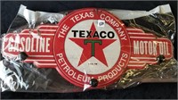 Texaco Coat Hanging Sign 24" X 11"