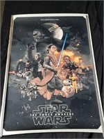 Star Wars lithograph poster