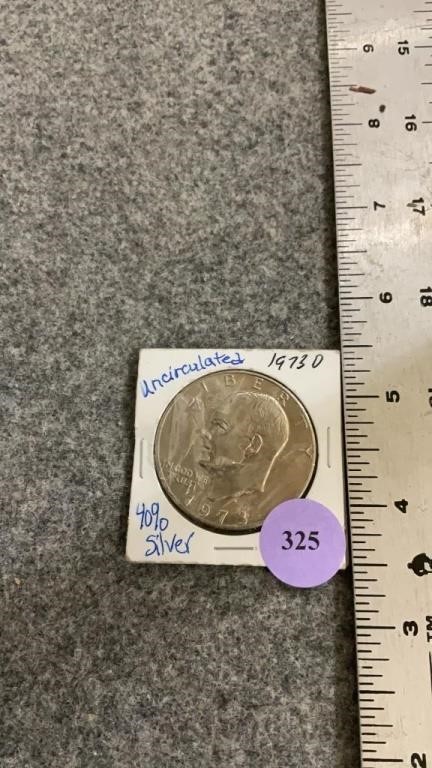 1973 uncirculated dollar coin