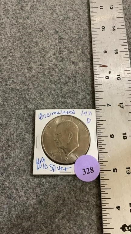 1971 uncirculated dollar coin