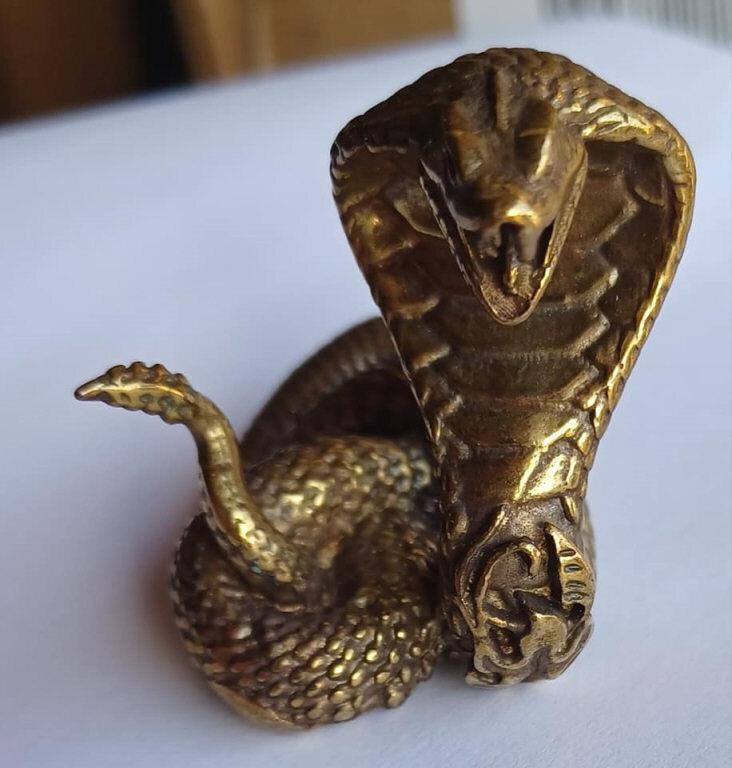 Detailed Brass Cobra