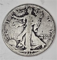 1917 Rev. s Walking Liberty Half Dollar