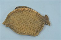 Vintage Brass Fish Dish