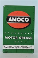 Amoco Motor Grease Metal Sign