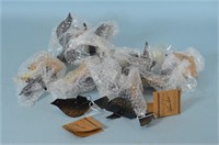 P. J. Rankin Hults Collection Metal Bird Ornaments
