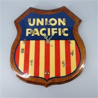 Union Pacific Logo Wood Wall Clock