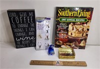 Wall Sign Decor, Cook Book, Bird, Beverage Charms