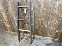 Primitive Wood Log Ladder, 38.5"T