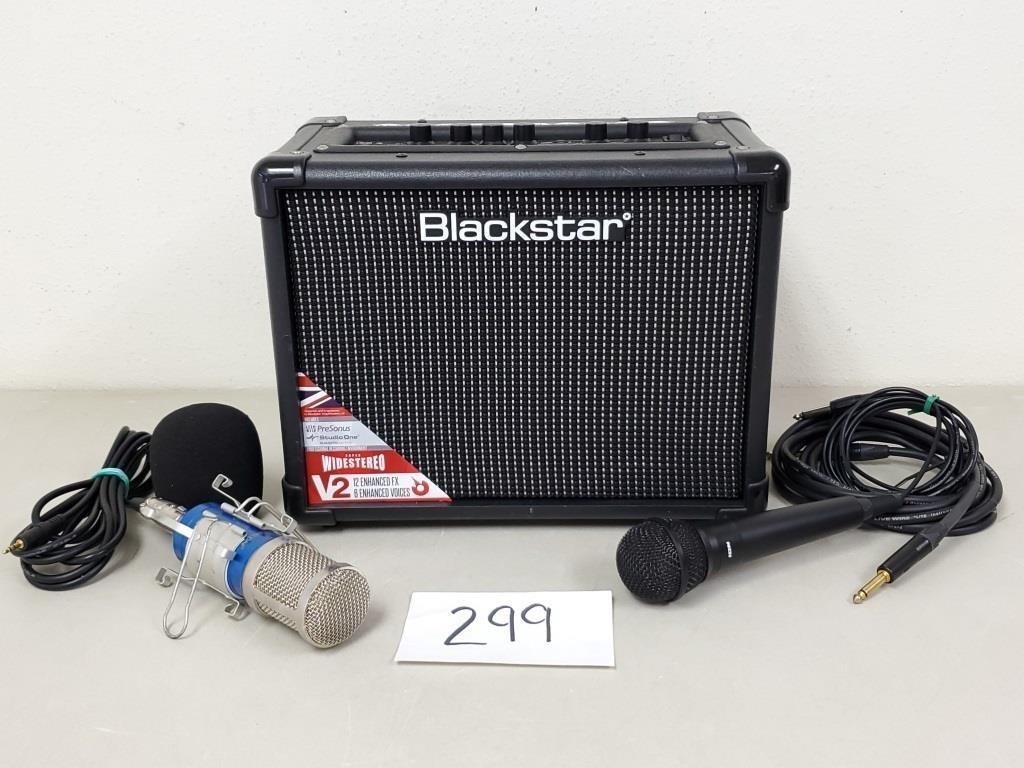 Blackstar Amp (No Cord) + 2 Microphones (No Ship)
