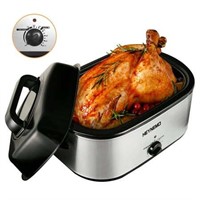 Superjoe 24 Quart Electric Roaster Oven  Stainless