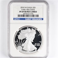 2010-W Proof Silver Eagle NGC PF69 UC