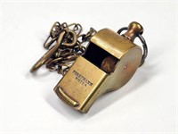 BRASS POLICE WHISTLE