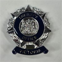 VICTORIA AUSTRALIA SHERIFFS HAT BADGE