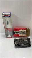Deluxe travel iron in box, Rival ultra blend hand