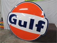 Gulf Single Sided Porcelain Sign