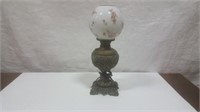 Electrified Victorian Oil Lamp With Original