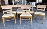 (6) Vintage Wood Chairs