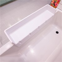 $60  Tub Topper Bathtub Splash Guard Tray - White