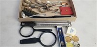LOT OF VINTAGE COLLECTIBLES SPOONS & MORE