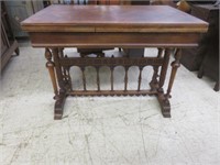 ANTIQUE ORNATELY CARVED MAHOGANY FRENCH DRAW