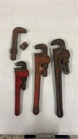 Pipe Wrenches Various Sizes