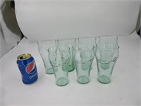 7 verres Coca-Cola