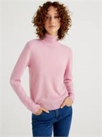 Lanliun Long Sleeve Knit Turtleneck Sweater Size